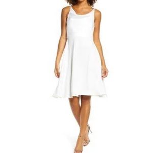 Chi chi London cowl neck satin dress, size US 6